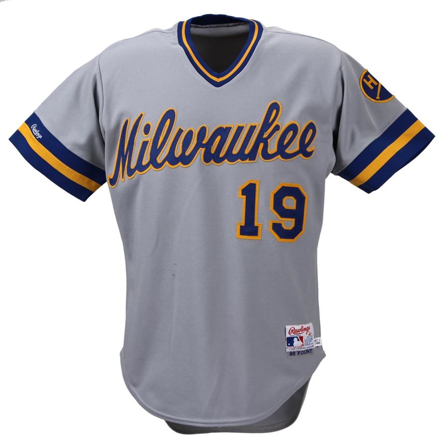 1988 Robin Yount Miwaukee Brewers Game Worn Jersey