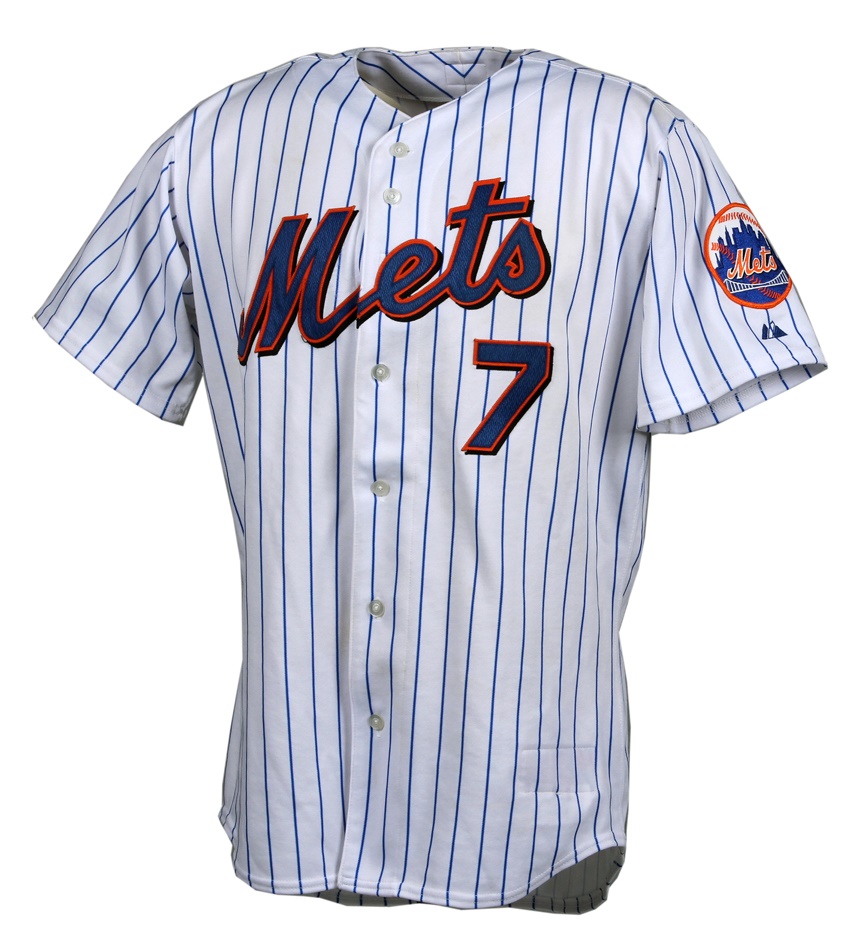 - 2005 Jose Reyes New York Mets Signed Game Worn Jersey