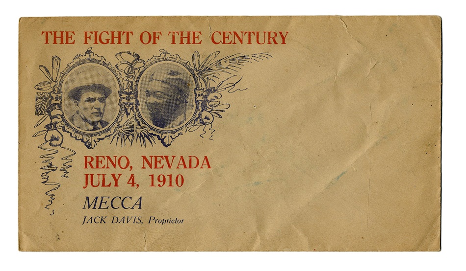 1910 Jack Johnson vs. James Jeffries Promotional Envelope
