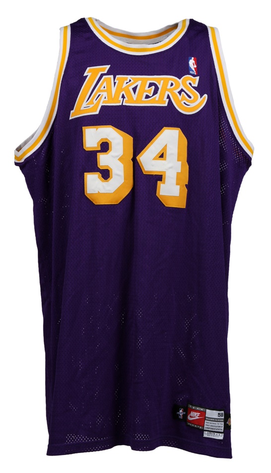 - 1998-99 Shaquille O'Neal Los Angeles Lakers Game Worn Jersey