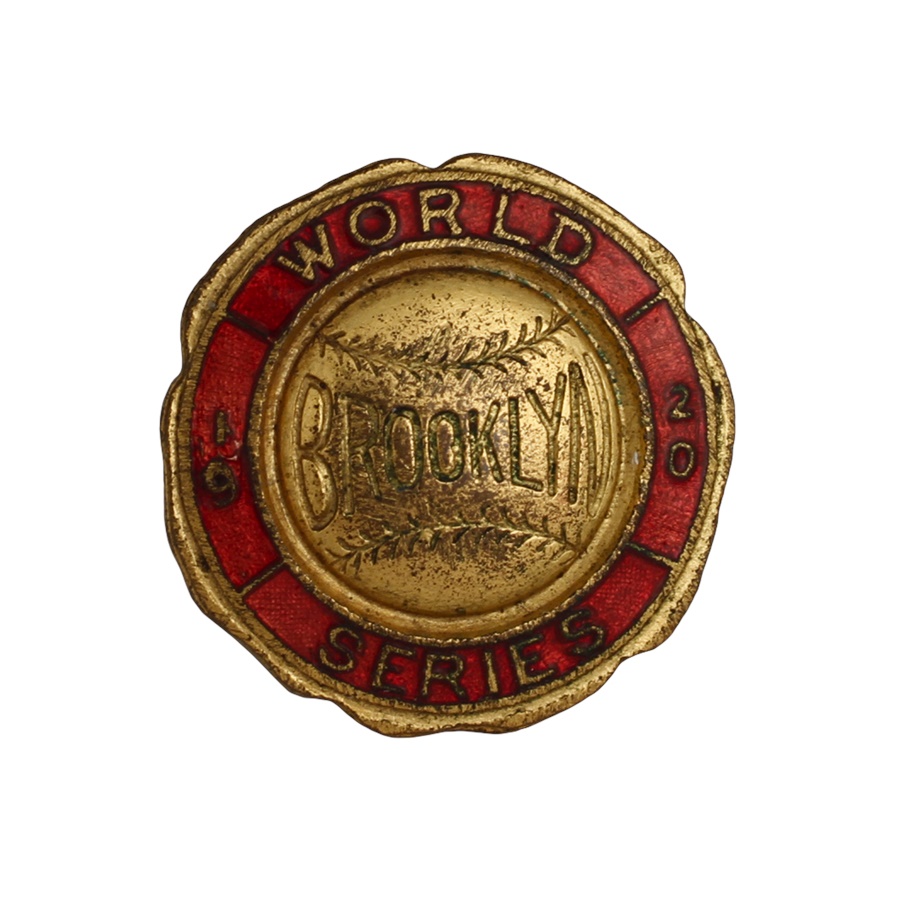 Baseball Memorabilia - 1920 Brooklyn Dodgers World Series Press Pin