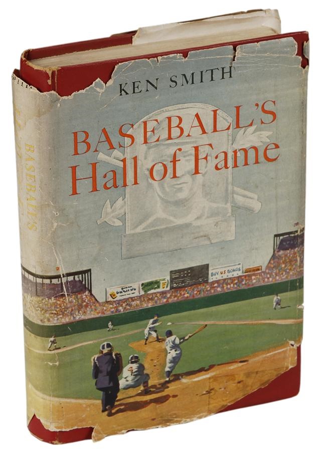 The Producer - Baseball's Hall Of Fame Book Signed by 45 Including Cobb, Ott, Foxx, And Young