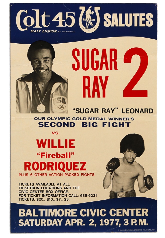 Ray Leonard Second Fight On-Site Poster
