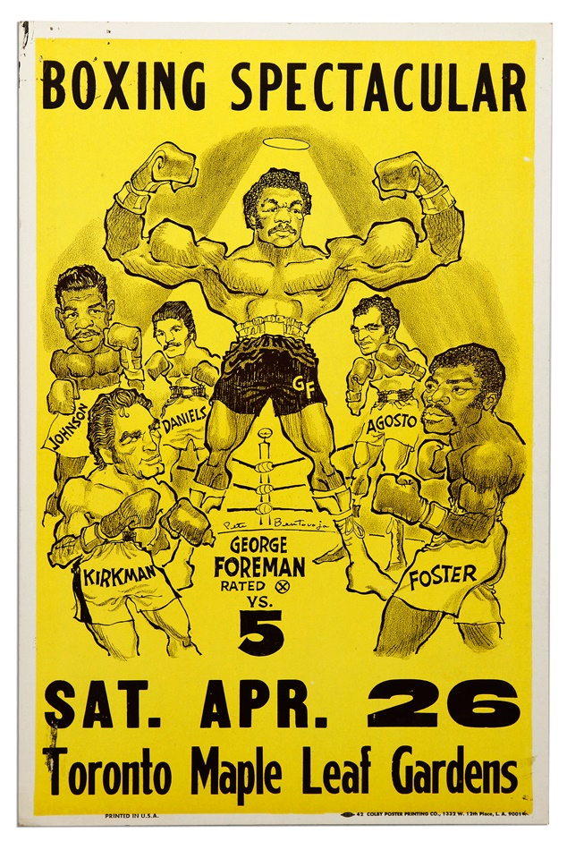 Muhammad Ali & Boxing - Foreman Vs 5 On-Site Poster