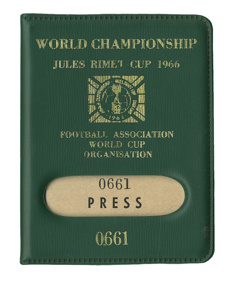 1966 England World Cup Press Credentials
