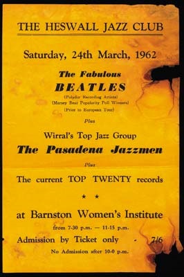The Beatles - March 24, 1962 Handbill
