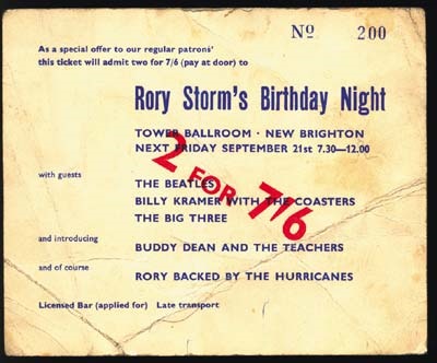 - September 21, 1962 Ticket