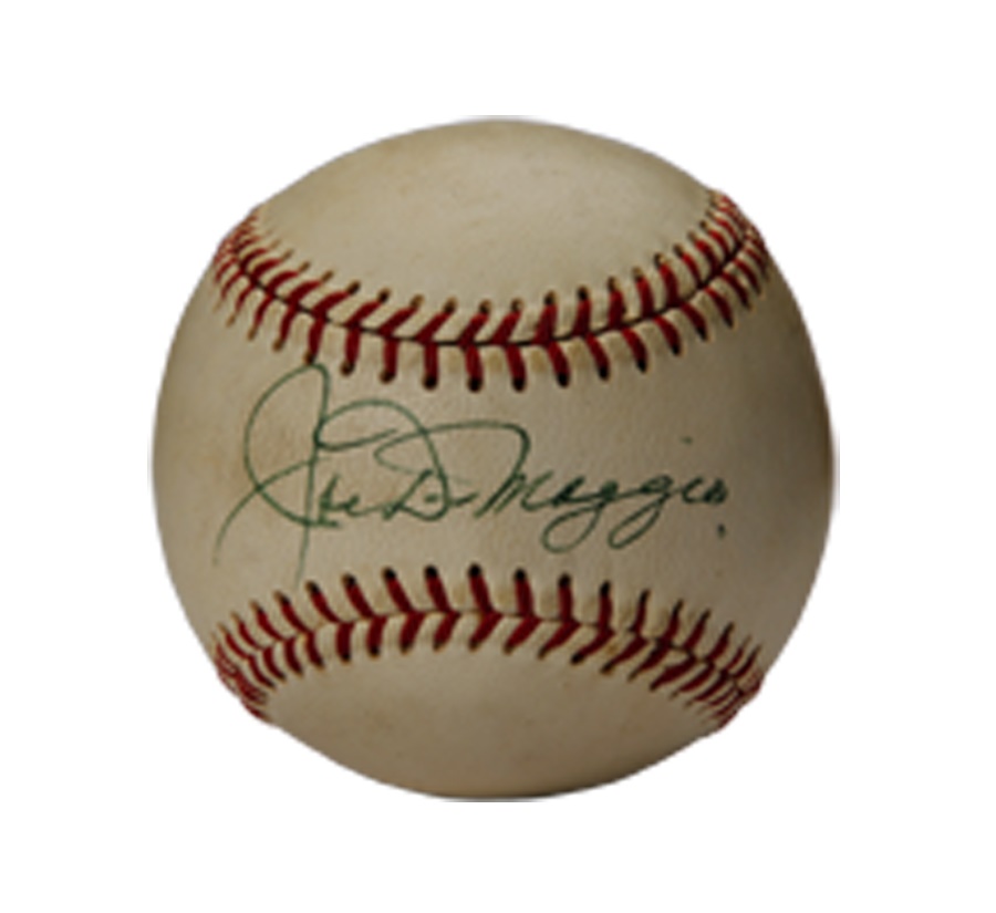 NY Yankees, Giants & Mets - Joe DiMaggio Vintage Single-Signed Baseball