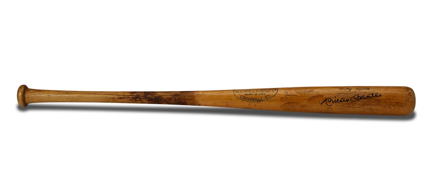 Baseball Equipment - Mickey Mantle Signed Bat