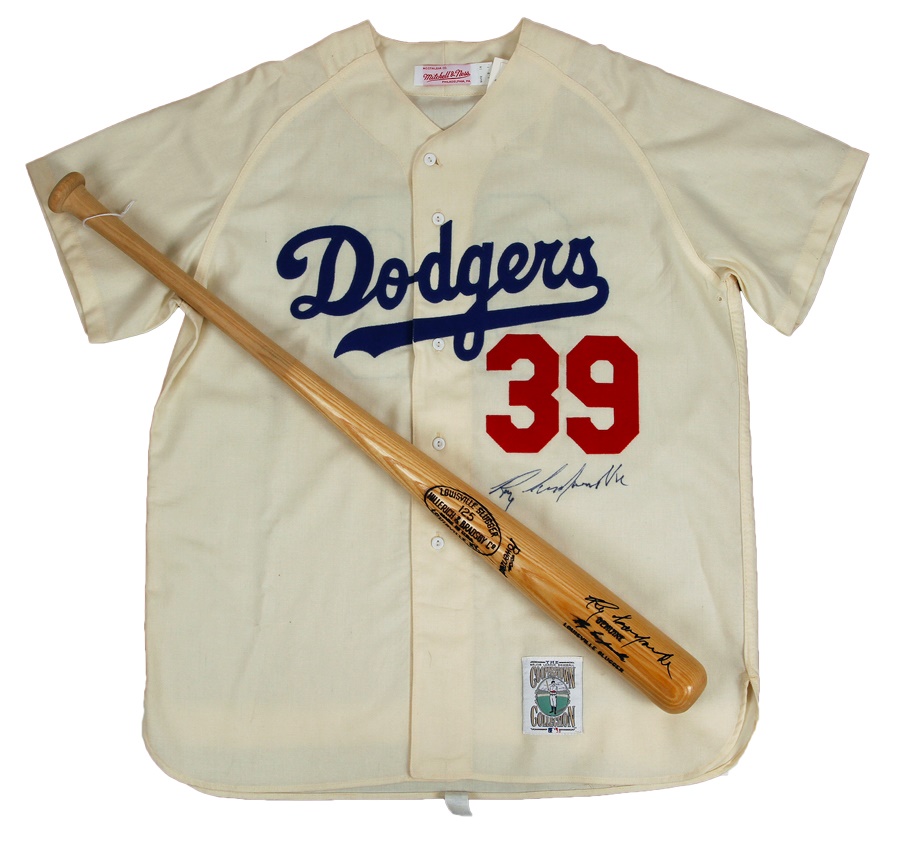 The Sal LaRocca Collection - Roy Campanella Signed Jersey, Bat and Print