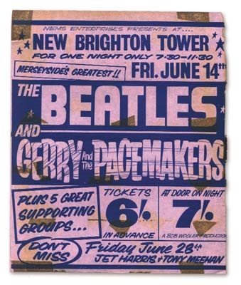 The Beatles - June 14, 1963 Handbill