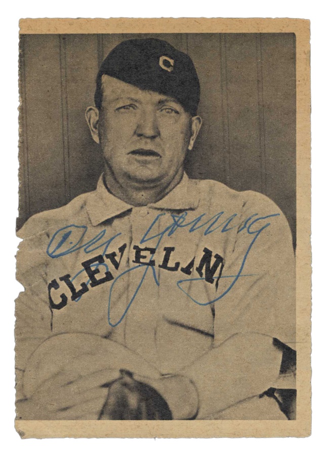 Baseball Autographs - Cy Young Signed Magazine Photo