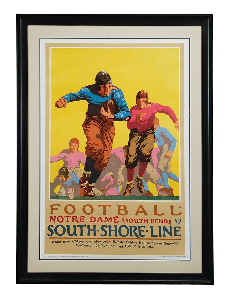 - 1925 Notre Dame Football Poster