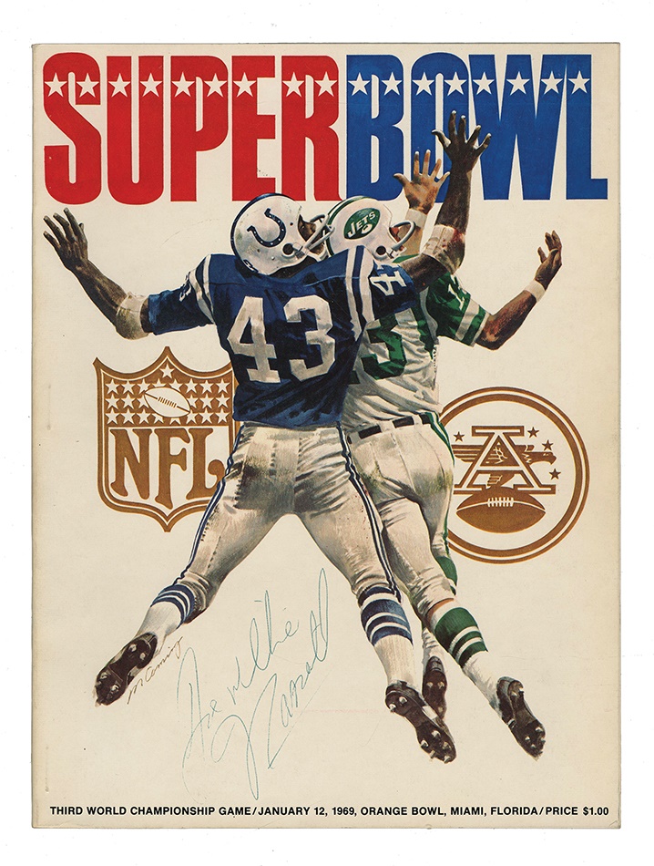 - "Joe Willie Namath" Vintage Signed Super Bowl III Program