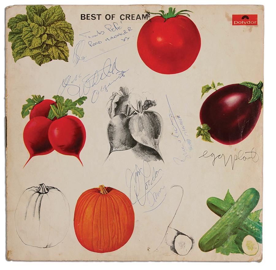 - "Best of Cream" Vintage Signed Album Cover