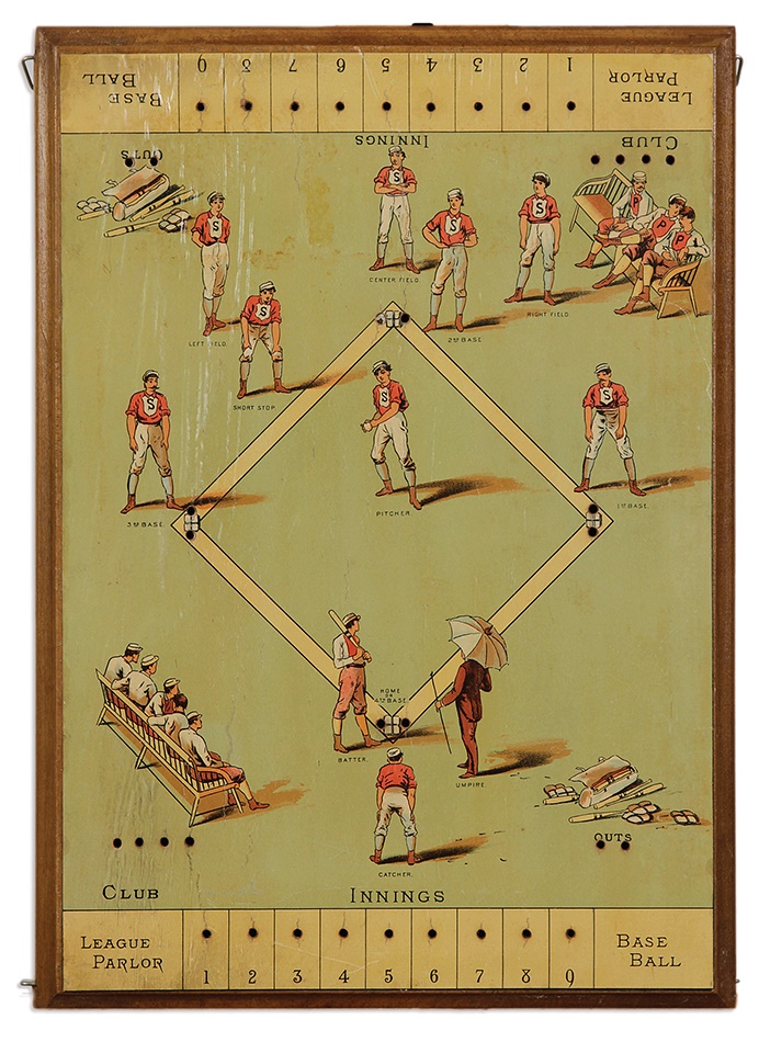 Baseball Memorabilia - The First Baseball Game: 1881 League Parlor