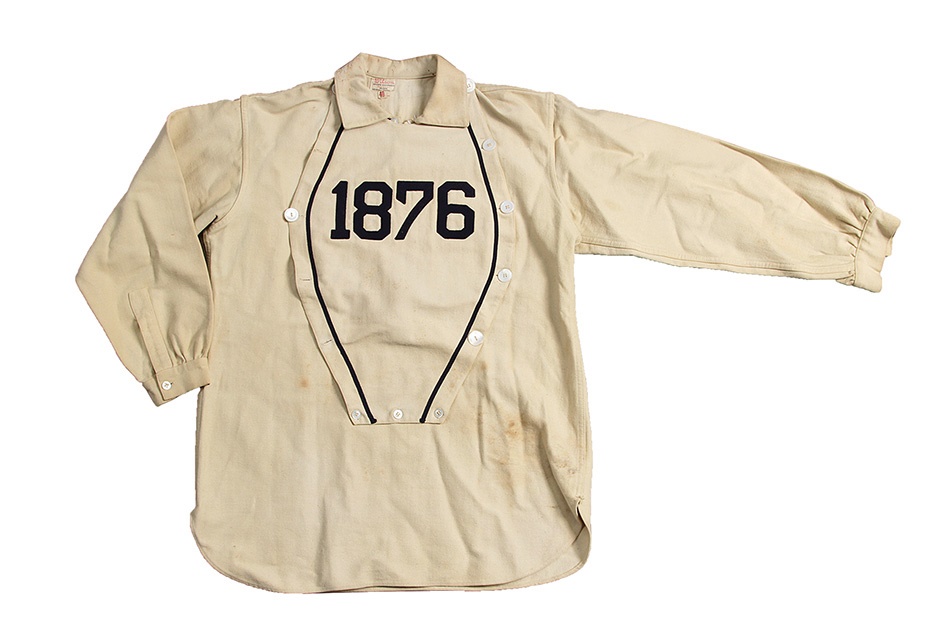 - "1876" National League Bib Front Jersey Ex Barry Halper Collection