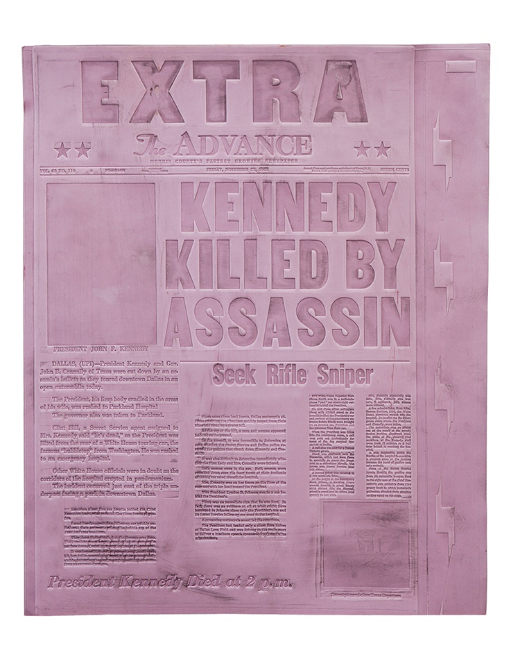 - JFK Assassination Original Newspaper Printing Matte