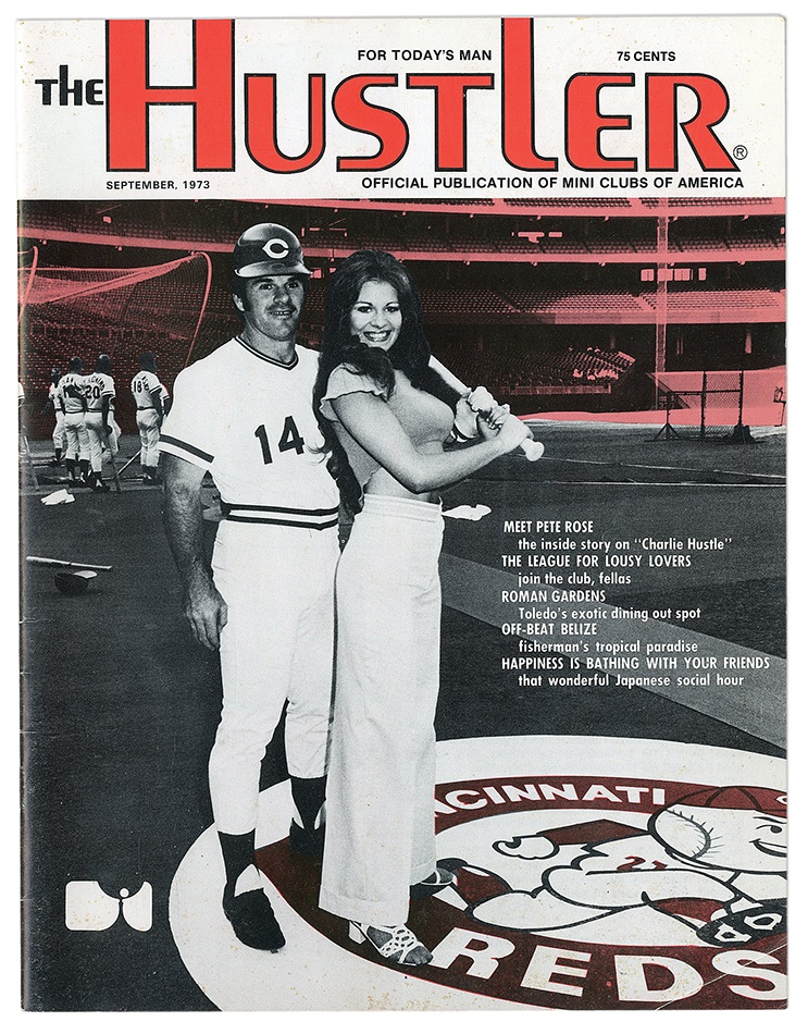 Baseball Memorabilia - Pete Rose 1973 Hustler Porno Magazine in Original Envelope