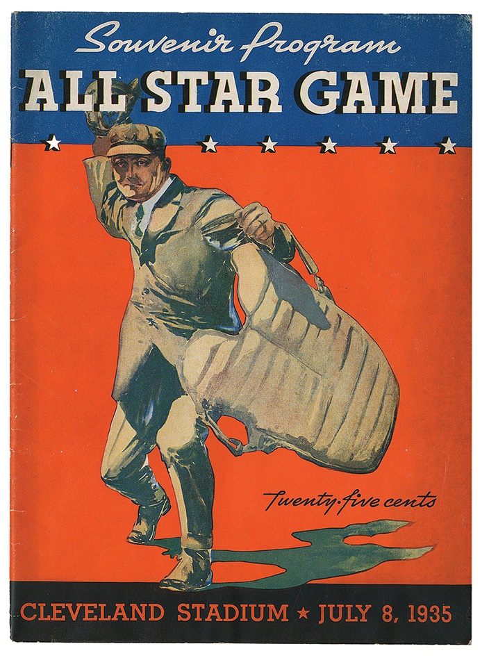 Baseball Memorabilia - 1935 All Star Game Program and Ticket
