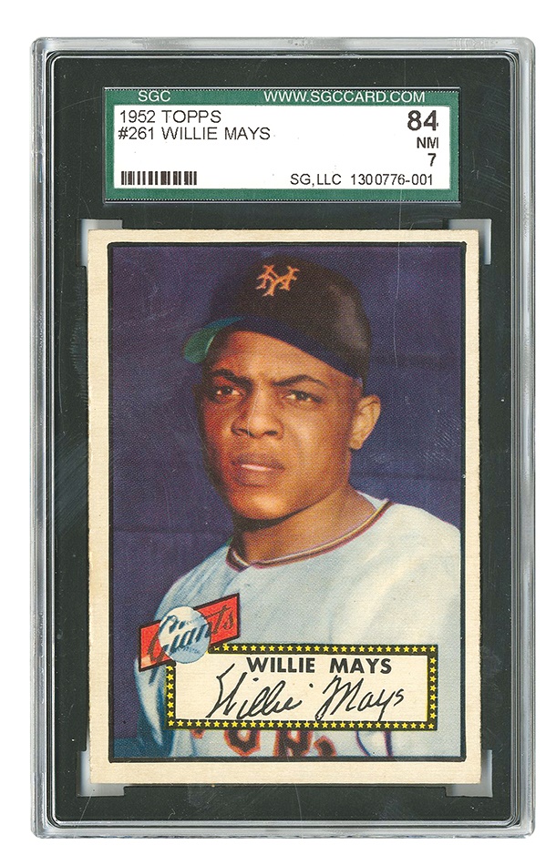 Sports and Non Sports Cards - 1952 Topps Willie Mays #261 SGC 84 NRMT 7