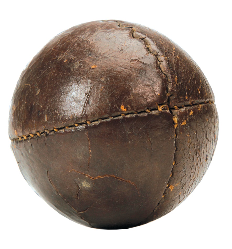 - 19th Century Lemon Peel Baseball Superb Example
