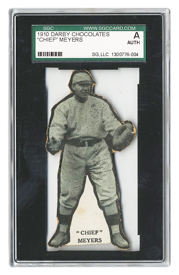 Sports and Non Sports Cards - 1910 Darby Chocolates Chief Meyers Newly Discovered Example