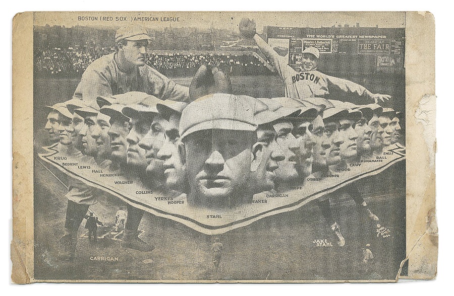 - 1912 World Champion Boston Red Sox Postcard