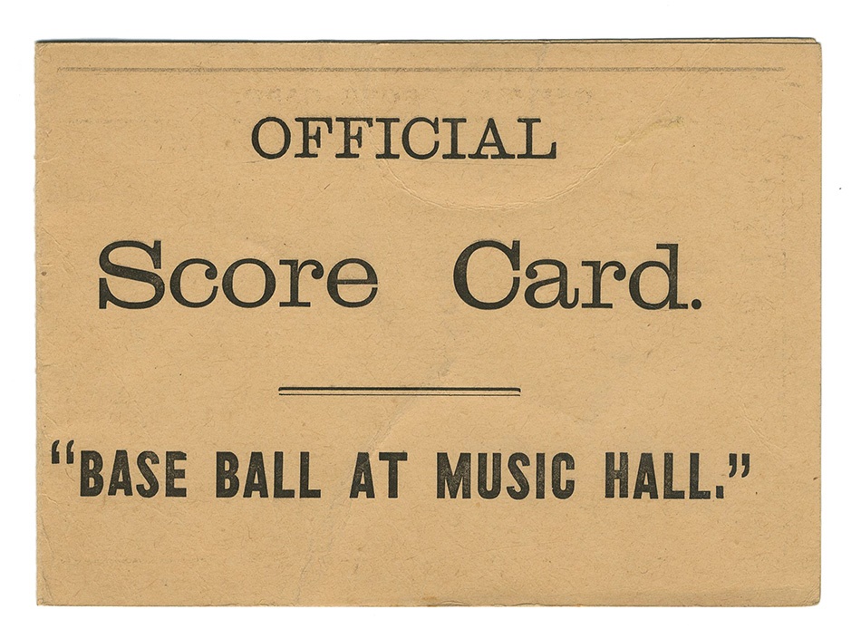 19th Century Baseball - 1889 Boston vs. Chicago Program