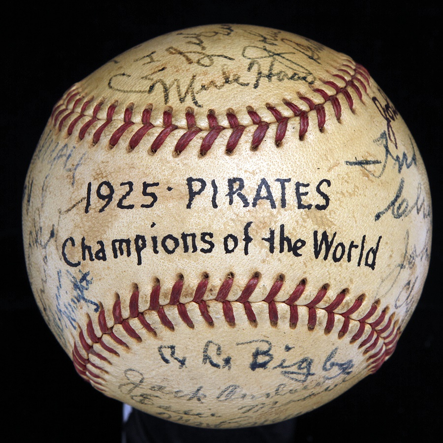 The Bert Sugar Collection - 1925 Pittsburgh Pirates Signed Baseball