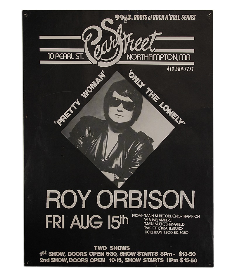 - Roy Orbison concert Poster & Ticket