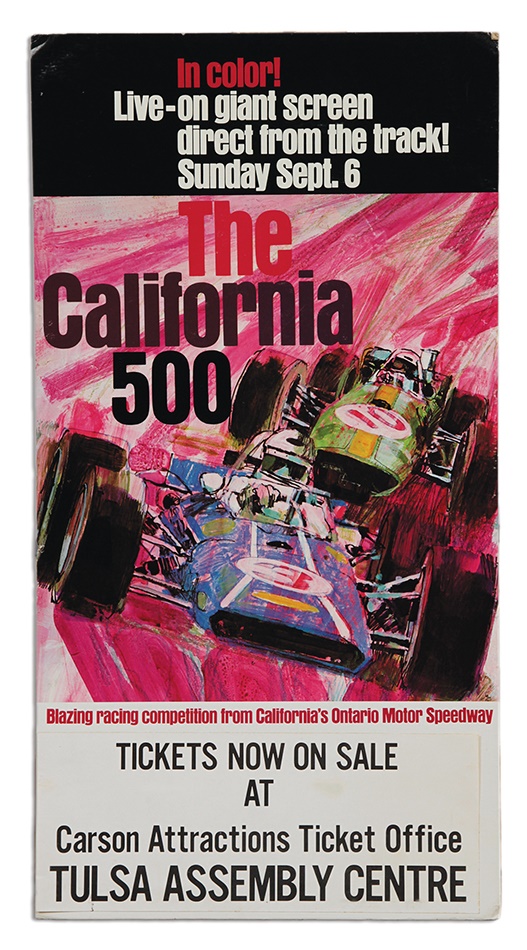 - First California 500 Racing Standee