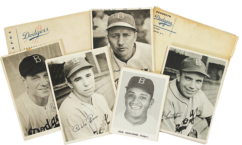 1940s and 1955 Brooklyn Dodgers Picture Packs