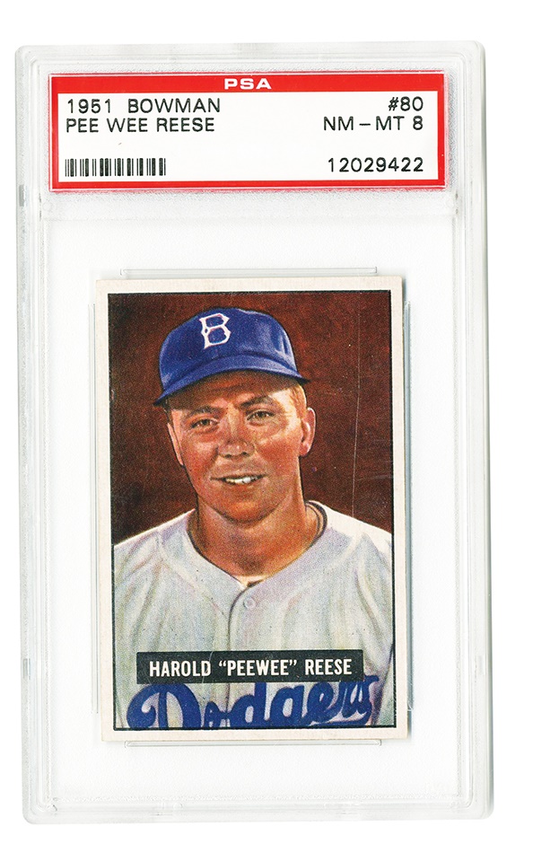 Sports and Non Sports Cards - 1951 Bowman Pee Wee Reese PSA 8 NM-MT