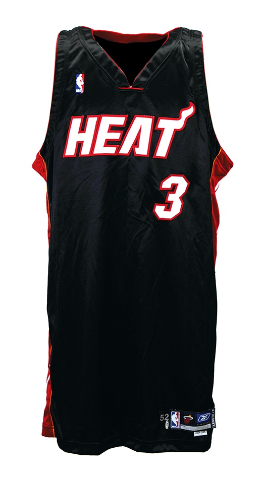 - 2004-05 Dwayne Wade Miami Heat Game-Worn Jersey