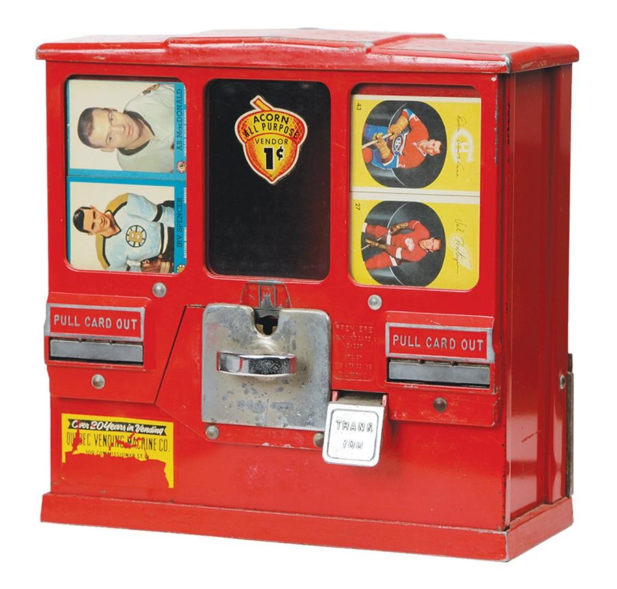Sports and Non Sports Cards - 1960s Countertop Hockey Card Vending Machine