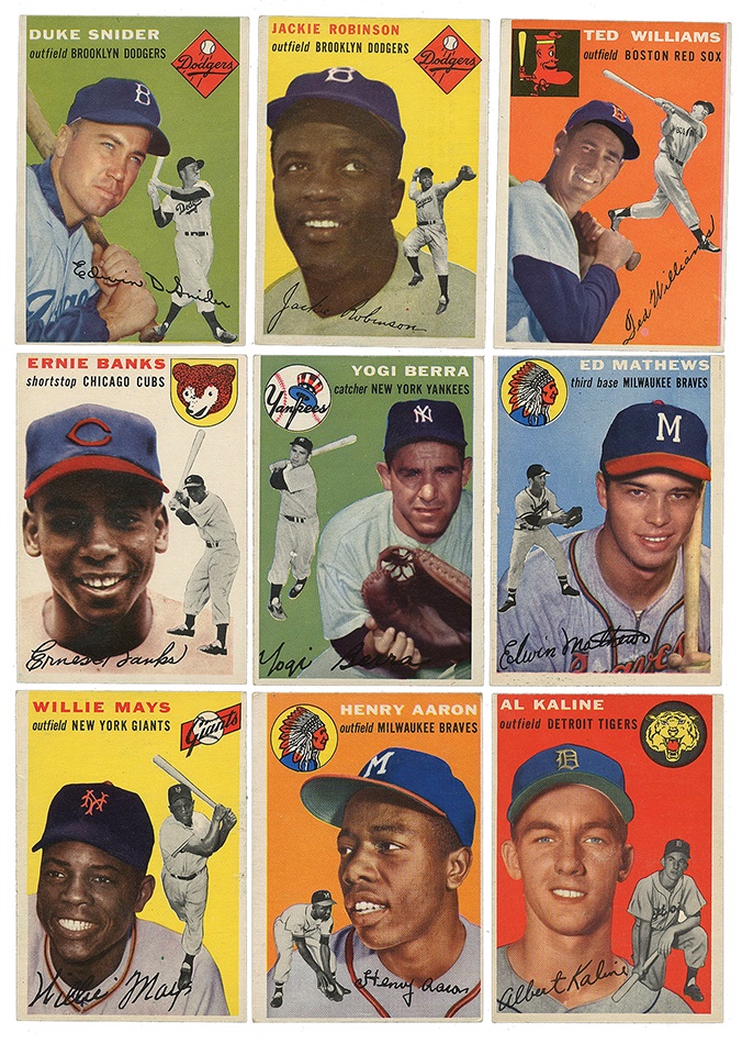 Sports and Non Sports Cards - 1954 Topps Baseball Complete Set