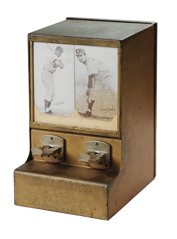 Baseball Memorabilia - Baseball Exhibit Card Machine