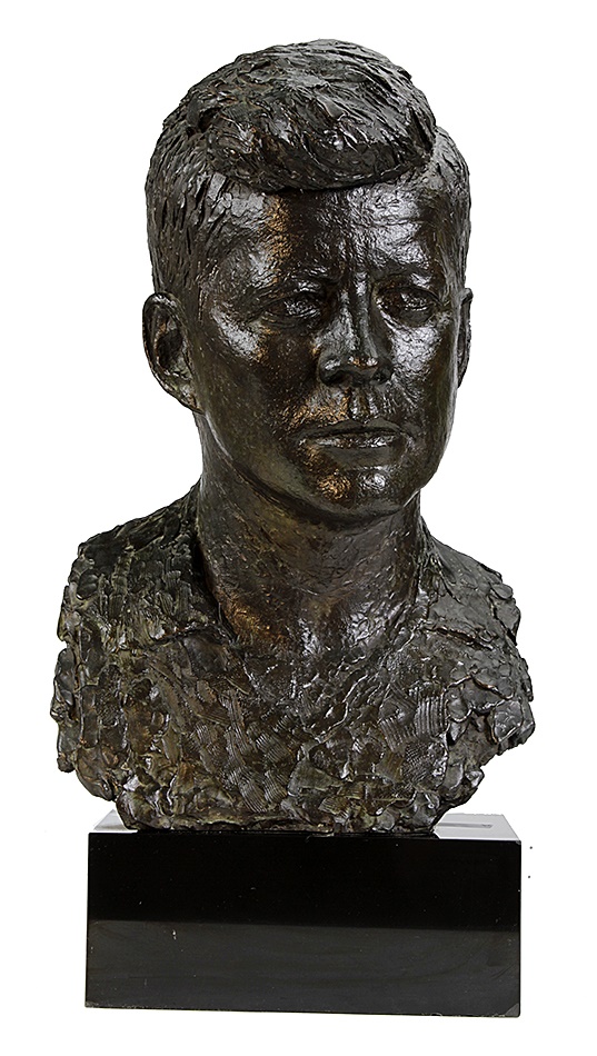 - 1966 John F. Kennedy Life-sized Commissioned Bronze by Antonio Salemme