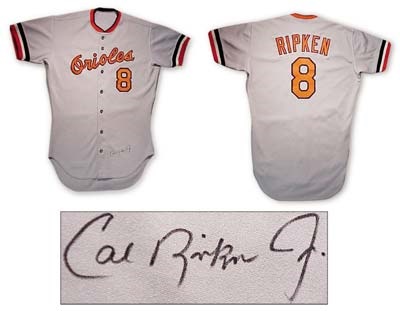 Baseball Jerseys - 1981 Cal Ripken, Jr. Game Worn Rookie Jersey