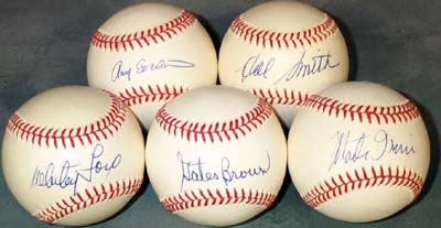In Person Single Signed Baseball Collection (35)