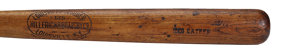 Boston Sports - Ted Cather 1914 Miracle Braves Game Used Bat