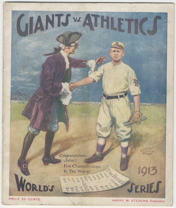 Baseball Memorabilia - 1913 New York Giants vs. Philadelphia Athletics World Series Program