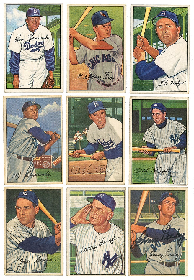 - 1952 Bowman Baseball Near Set (232/252)