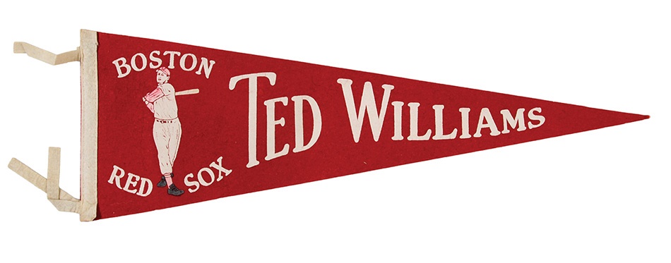 Boston Sports - Ted Williams  Boston Red Sox Pennant
