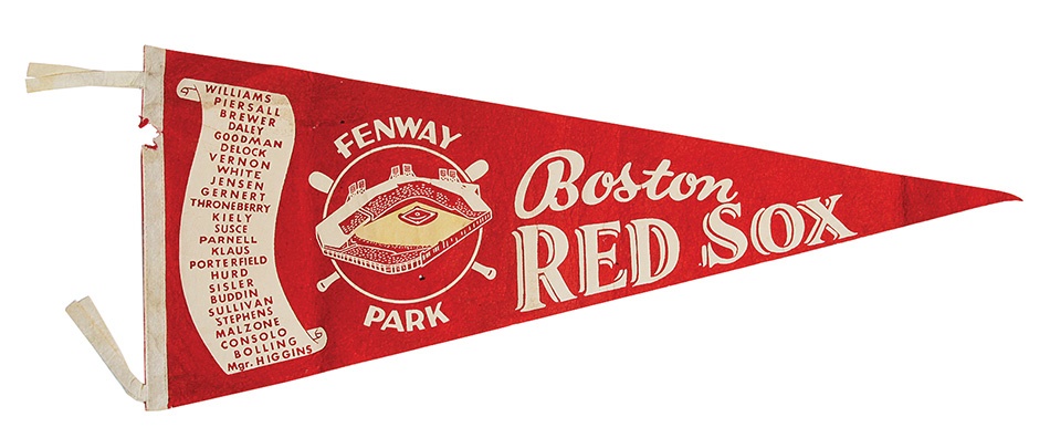 Baseball Memorabilia - Baseball Pennant Collection With 1948 Boston Braves (4)