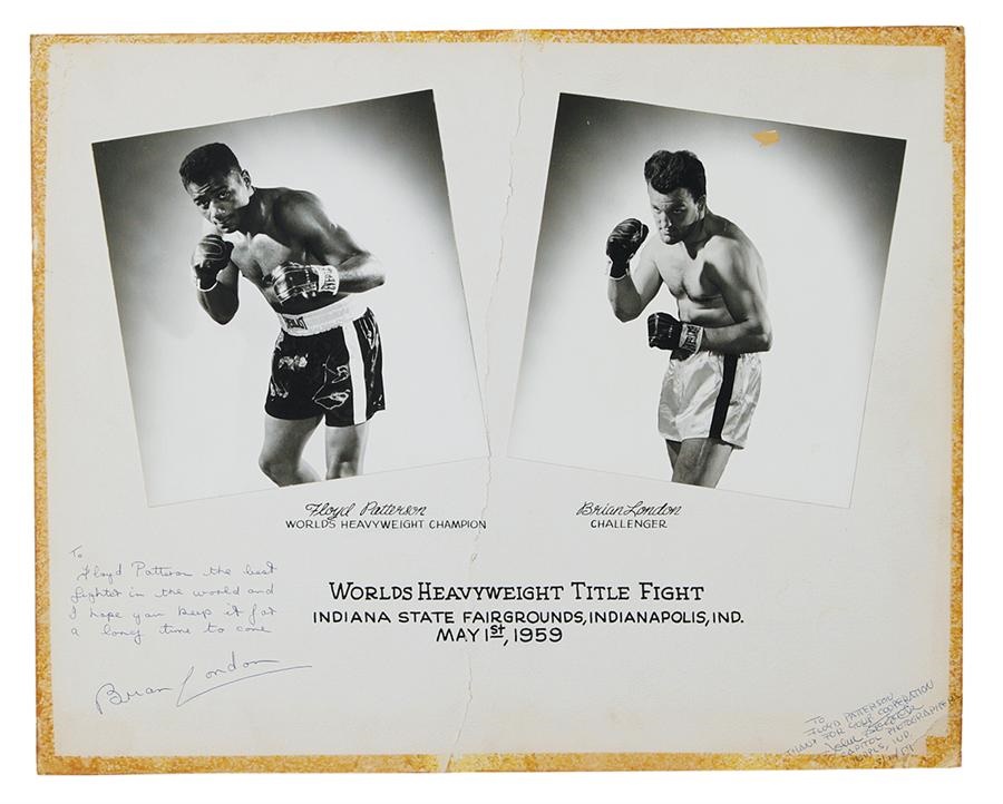 The Floyd Patterson Collection - 1961 Patterson-London One-of-A-Kind Original Art Prototype Fight poster