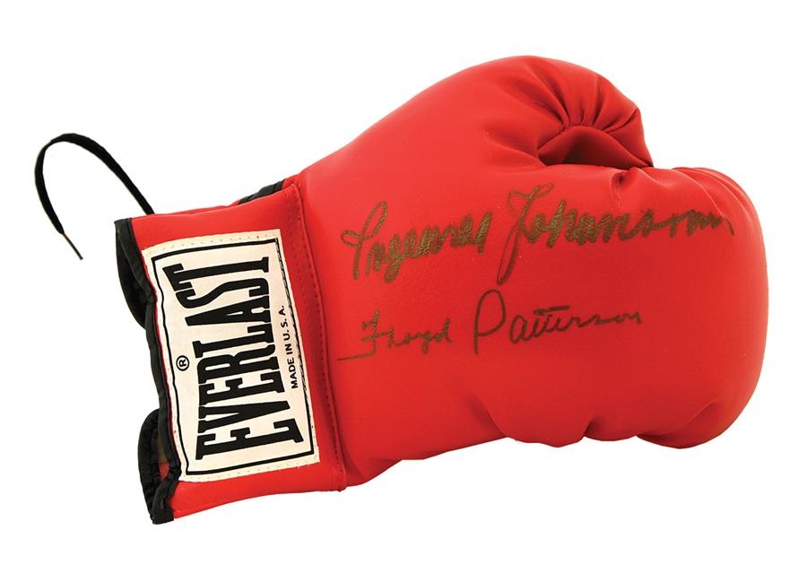 The Floyd Patterson Collection - Ingemar Johansson-Floyd Patterson Signed Glove