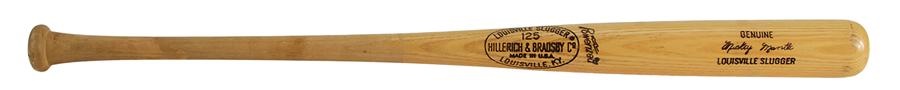 Micky Mantle Old Timers' Game Used Bat