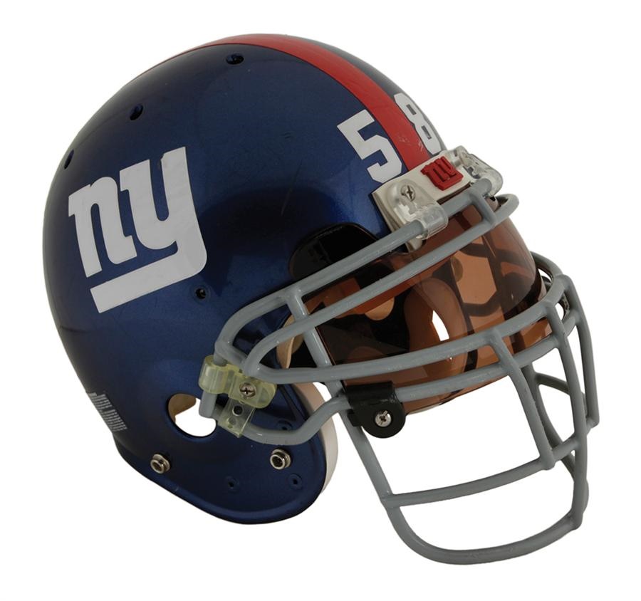 - 2006 Antonio Pierce NY Giants Game-Used Helmet with Steiner LOA